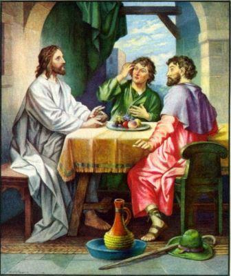 Jesus reveals himself at Emmaus